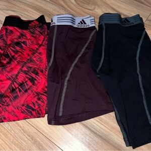 Adidas Men's Boxer Briefs - Red, Dark Purple, Black